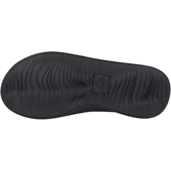 imageREEF Rover Mens Flip Flop Supportive ampamp Ultra Soft Footbed Durable Non Marking OutsoleAll Black