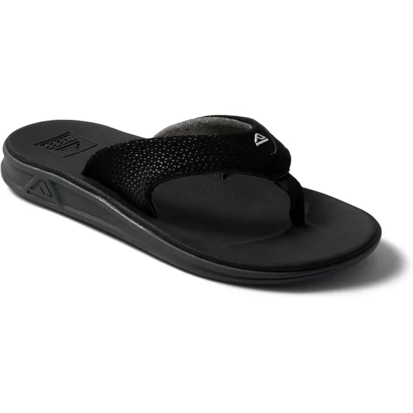 imageREEF Rover Mens Flip Flop Supportive ampamp Ultra Soft Footbed Durable Non Marking OutsoleBlack