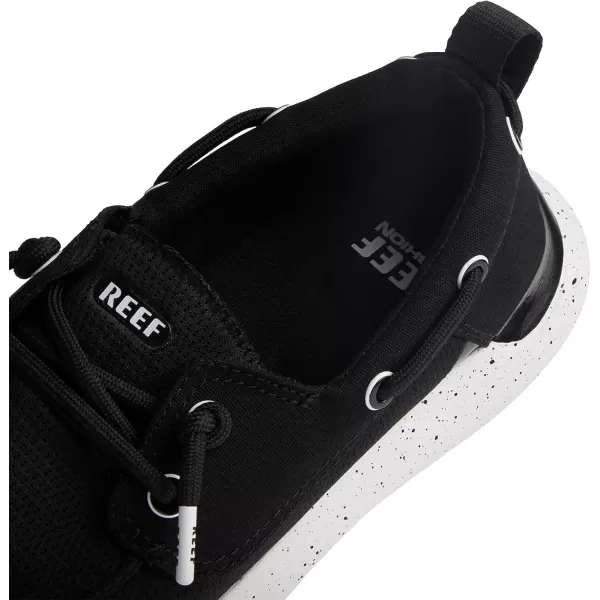 imageREEF Swellsole Pier Boat Shoe Memory Foam Footbed Lightweight and FlexibleBlack Mesh
