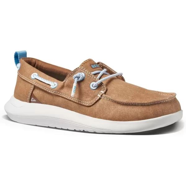 imageREEF Swellsole Pier Boat Shoe Memory Foam Footbed Lightweight and FlexibleBrown