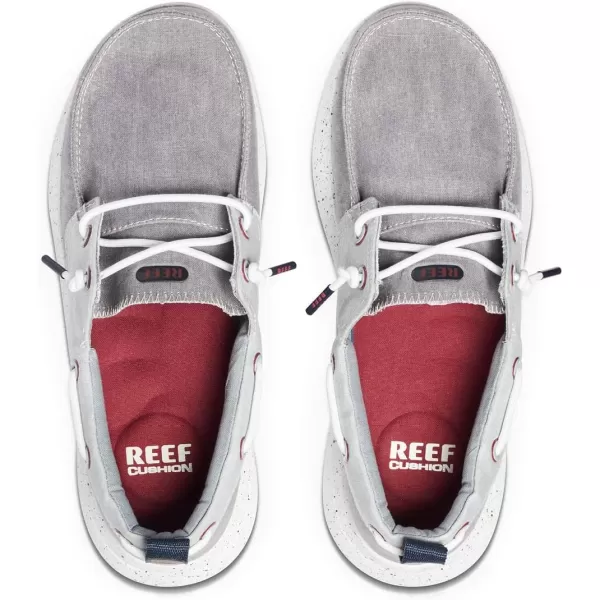 imageREEF Swellsole Pier Boat Shoe Memory Foam Footbed Lightweight and FlexibleGrey
