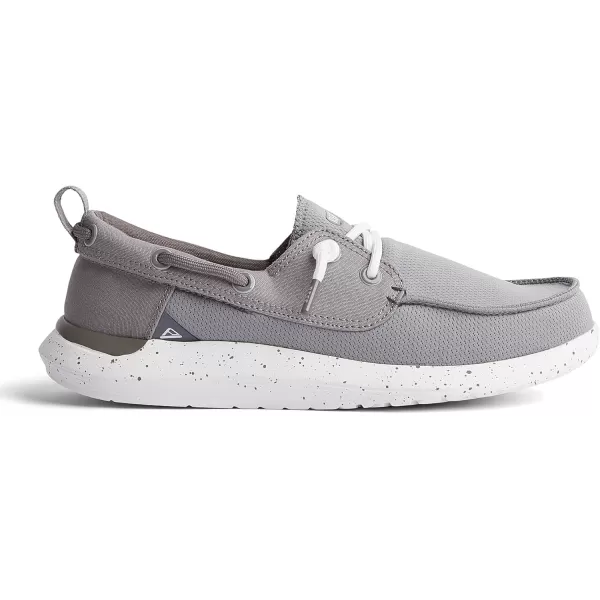 imageREEF Swellsole Pier Boat Shoe Memory Foam Footbed Lightweight and FlexibleGrey Mesh