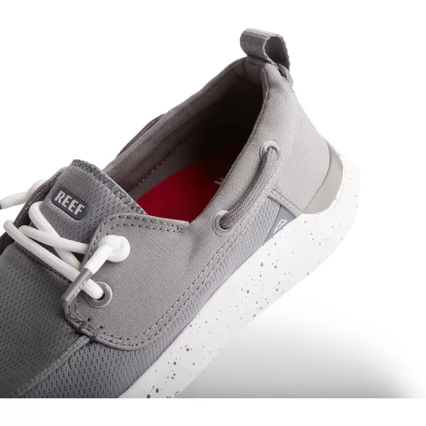 imageREEF Swellsole Pier Boat Shoe Memory Foam Footbed Lightweight and FlexibleGrey Mesh