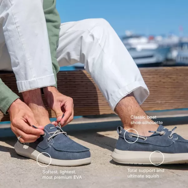 imageREEF Swellsole Pier Boat Shoe Memory Foam Footbed Lightweight and FlexibleNavy
