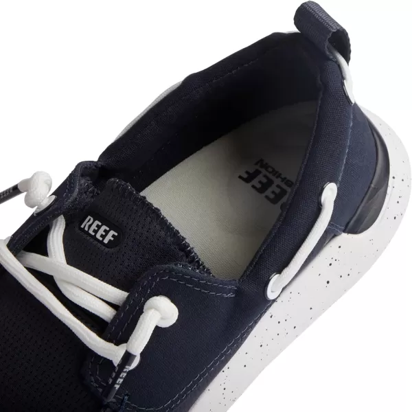 imageREEF Swellsole Pier Boat Shoe Memory Foam Footbed Lightweight and FlexibleNavy Mesh