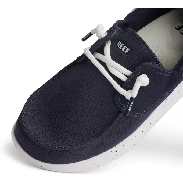 imageREEF Swellsole Pier Boat Shoe Memory Foam Footbed Lightweight and FlexibleNavy Mesh