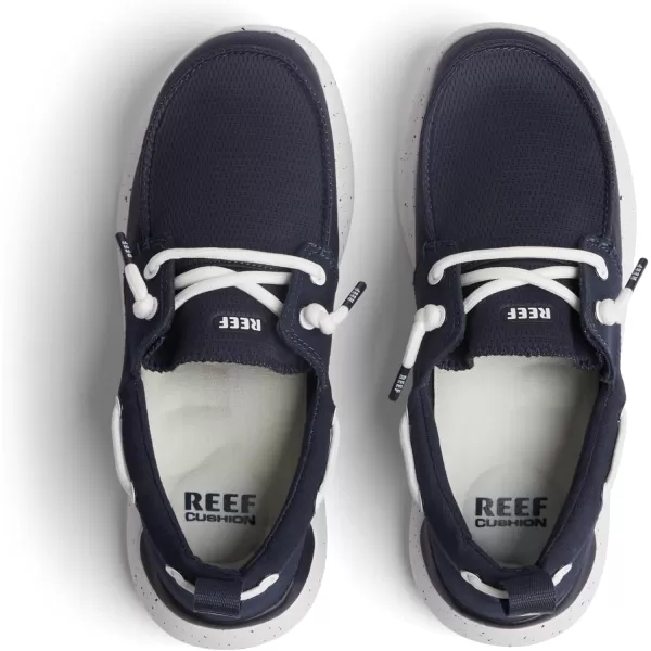 imageREEF Swellsole Pier Boat Shoe Memory Foam Footbed Lightweight and FlexibleNavy Mesh
