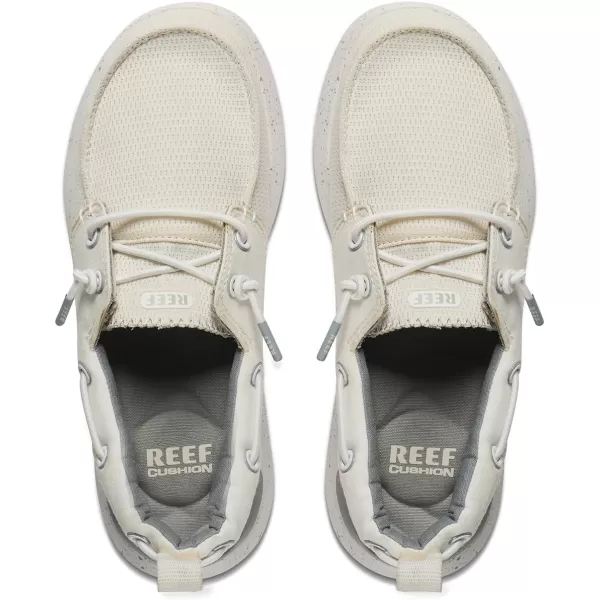 imageREEF Swellsole Pier Boat Shoe Memory Foam Footbed Lightweight and FlexibleWhite Mesh