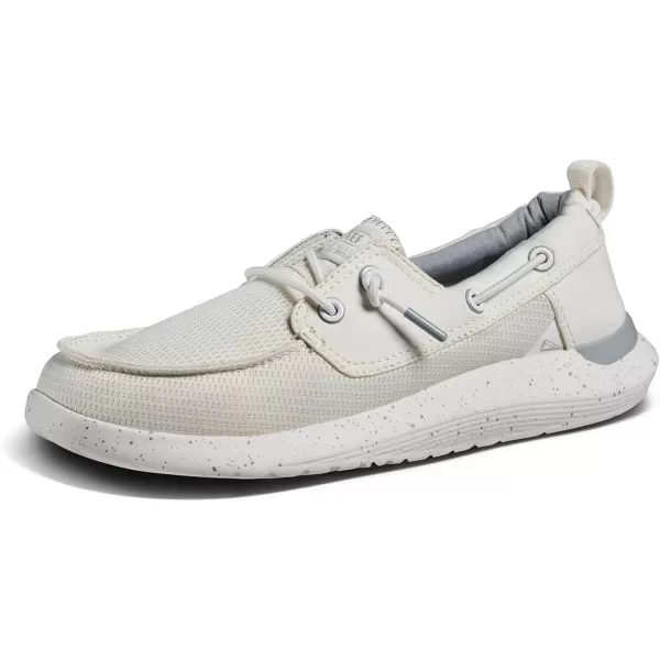 imageREEF Swellsole Pier Boat Shoe Memory Foam Footbed Lightweight and FlexibleWhite Mesh