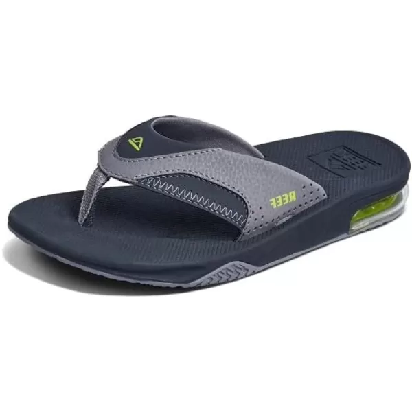 imageREEF Kids Fanning Flip Flop Arch Support Durable Outsole Water FriendlyGreyVolt