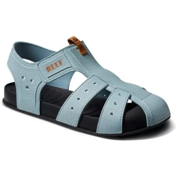 imageREEF Kids Water Beachy Fisherman Sandal Water Friendly Adjustable Velcro Strap Closed ToeEther Blue
