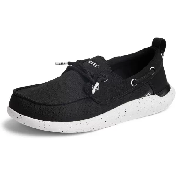imageREEF Swellsole Pier Boat Shoe Memory Foam Footbed Lightweight and FlexibleBlack Mesh