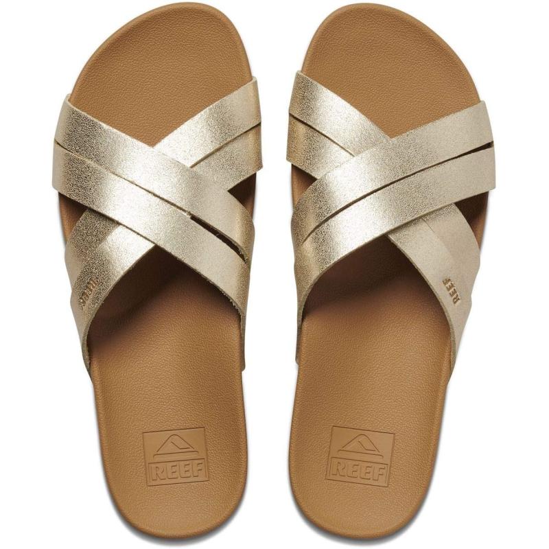 imageREEF Cushion Spring Bloom Womens Fashion Slide Sandal Ultra Soft Cushion FootbedChampagne