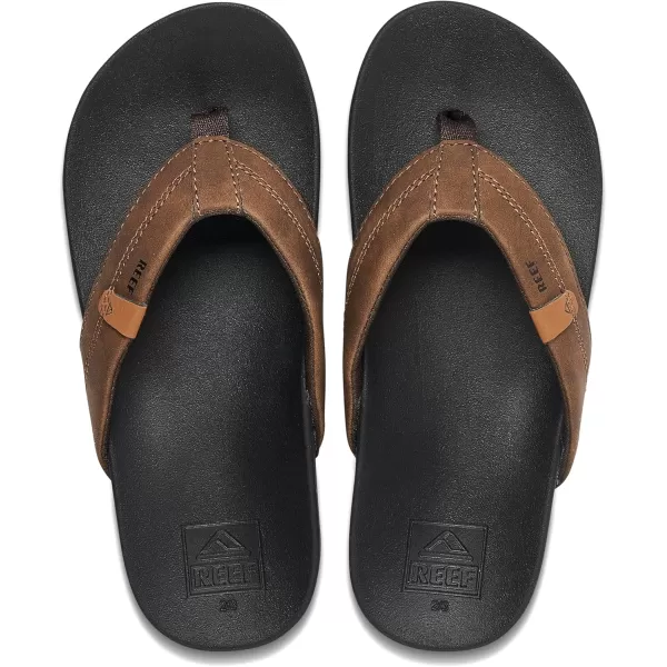 imageREEF Boys Kids Cushion Spring FlipFlopBlackBrown
