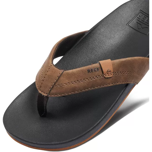 imageREEF Boys Kids Cushion Spring FlipFlopBlackBrown