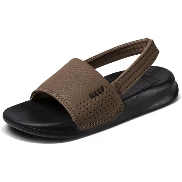 imageREEF Boys Little One Slide SandalBlackTan
