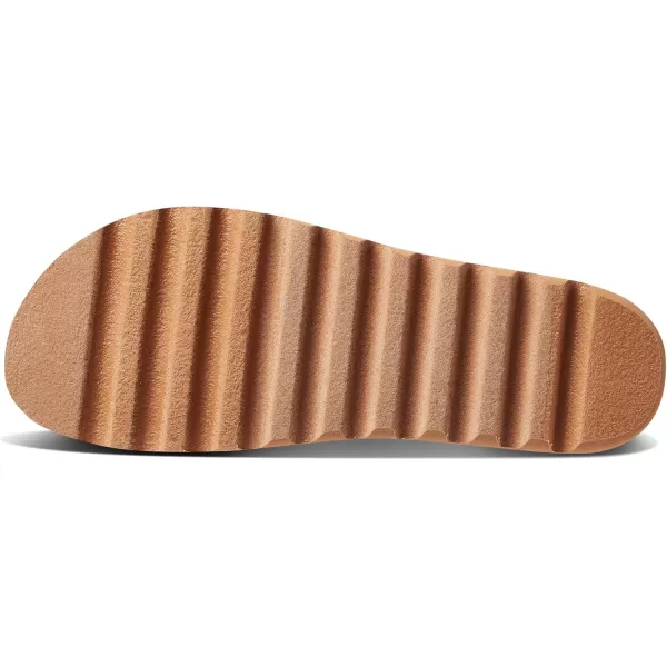 imageREEF Cushion Rem Hi Womens Platform Sandal Adjustable Strap Arch Support and Heel CuppingBlackTan