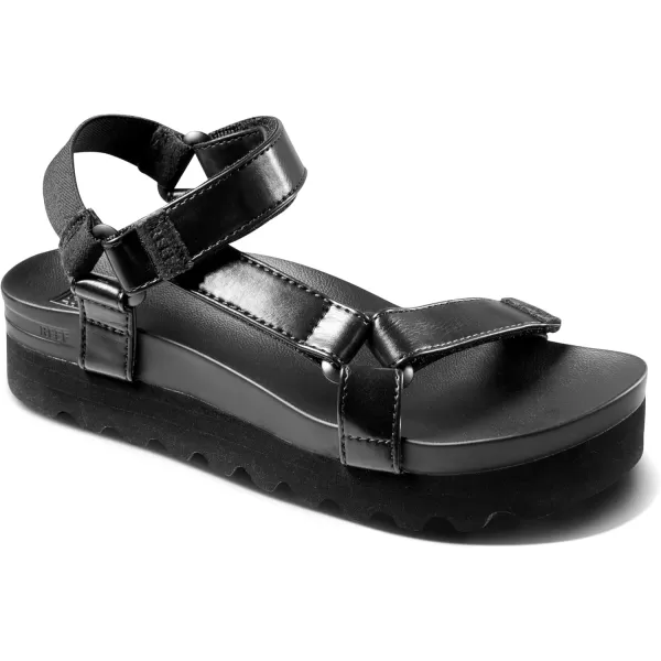 imageREEF Cushion Rem Hi Womens Platform Sandal Adjustable Strap Arch Support and Heel CuppingCoco Black