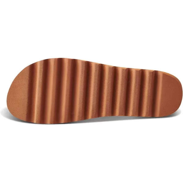 imageREEF Cushion Rem Hi Womens Platform Sandal Adjustable Strap Arch Support and Heel CuppingCognac