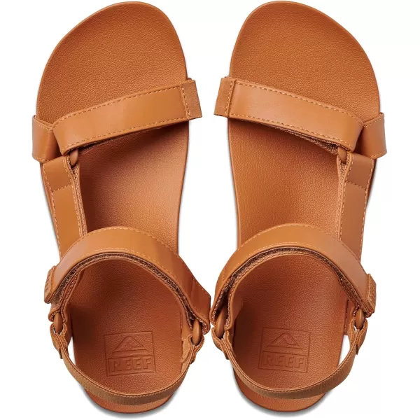 imageREEF Cushion Rem Hi Womens Platform Sandal Adjustable Strap Arch Support and Heel CuppingCognac