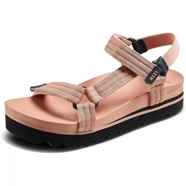imageREEF Cushion Rem Hi Womens Platform Sandal Adjustable Strap Arch Support and Heel CuppingCork
