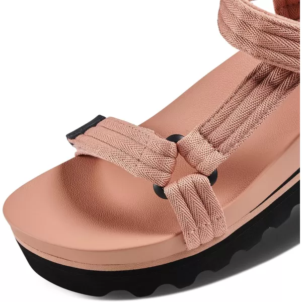imageREEF Cushion Rem Hi Womens Platform Sandal Adjustable Strap Arch Support and Heel CuppingCork