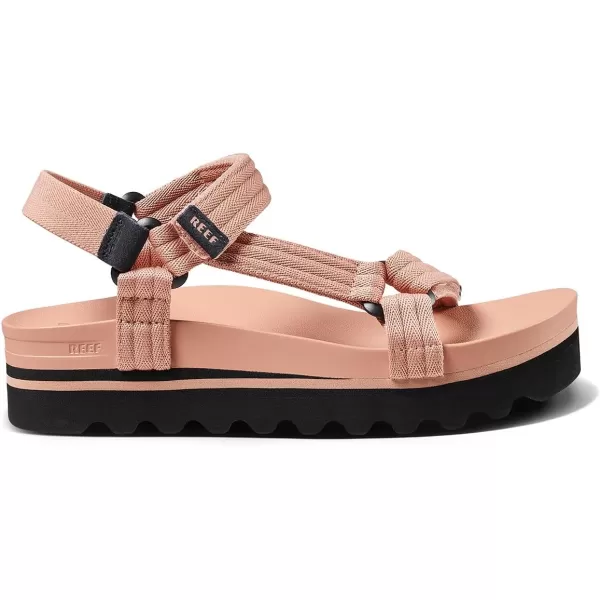 imageREEF Cushion Rem Hi Womens Platform Sandal Adjustable Strap Arch Support and Heel CuppingCork