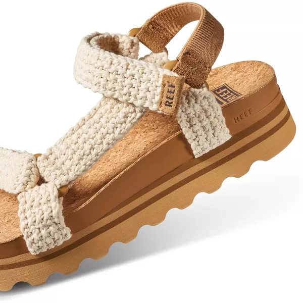 imageREEF Cushion Rem Hi Womens Platform Sandal Adjustable Strap Arch Support and Heel CuppingCrochet