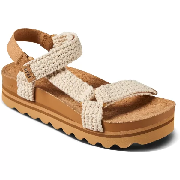 imageREEF Cushion Rem Hi Womens Platform Sandal Adjustable Strap Arch Support and Heel CuppingCrochet