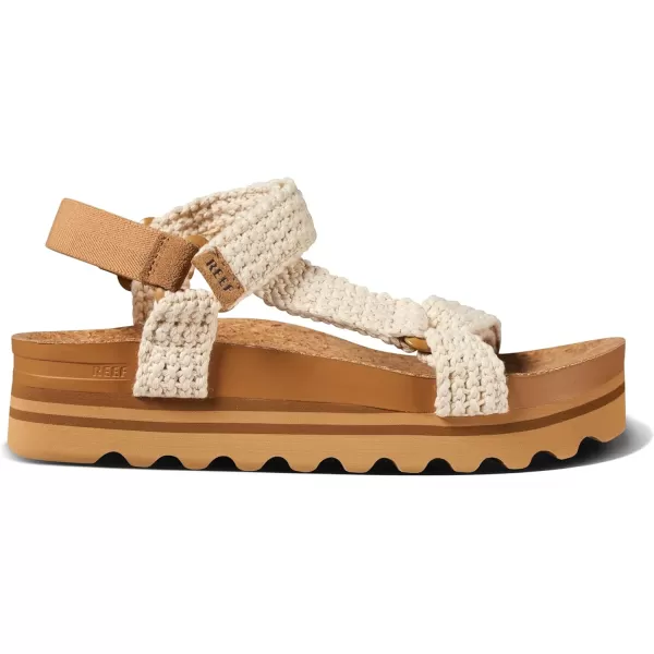 imageREEF Cushion Rem Hi Womens Platform Sandal Adjustable Strap Arch Support and Heel CuppingCrochet
