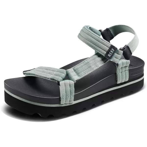 imageREEF Cushion Rem Hi Womens Platform Sandal Adjustable Strap Arch Support and Heel CuppingFrosty