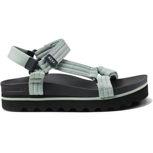 imageREEF Cushion Rem Hi Womens Platform Sandal Adjustable Strap Arch Support and Heel CuppingFrosty