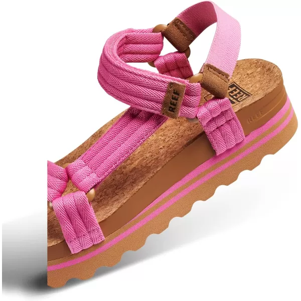 imageREEF Cushion Rem Hi Womens Platform Sandal Adjustable Strap Arch Support and Heel CuppingMalibu