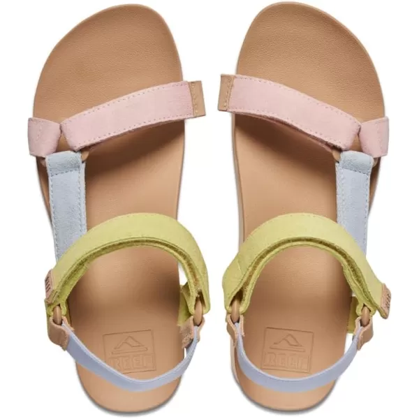 imageREEF Cushion Rem Hi Womens Platform Sandal Adjustable Strap Arch Support and Heel CuppingMeringue