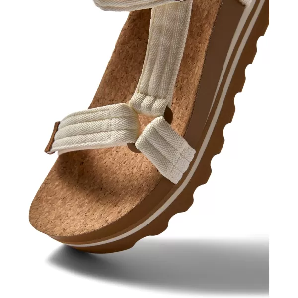 imageREEF Cushion Rem Hi Womens Platform Sandal Adjustable Strap Arch Support and Heel CuppingWhisper White