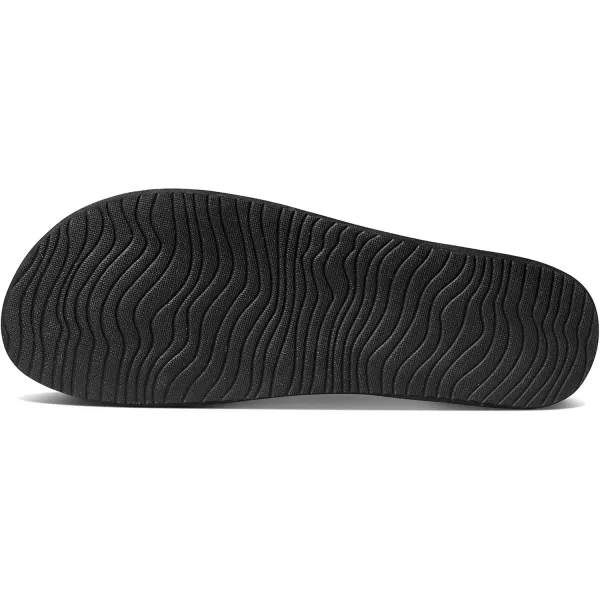 imageREEF Cushion Vista Womens Fashion Slide Sandal Vegan Leather Strap Ultra Soft Cushion FootbedBlack