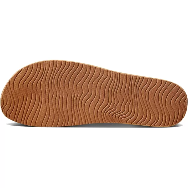 imageREEF Cushion Vista Womens Fashion Slide Sandal Vegan Leather Strap Ultra Soft Cushion FootbedBlackNatural