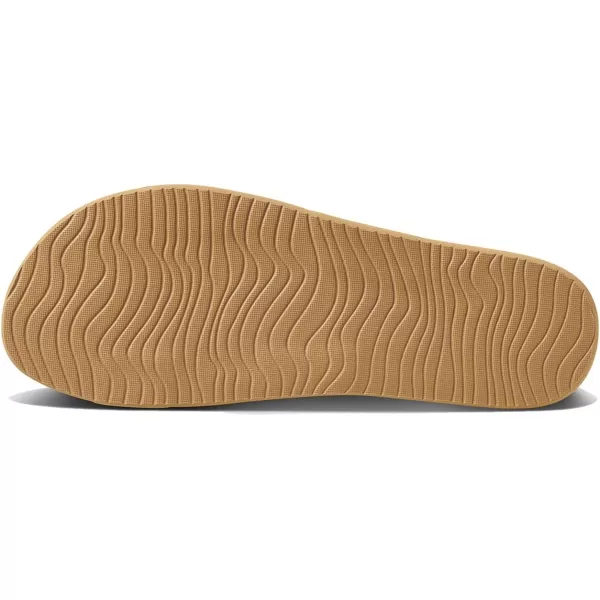 imageREEF Cushion Vista Womens Fashion Slide Sandal Vegan Leather Strap Ultra Soft Cushion FootbedChocolate