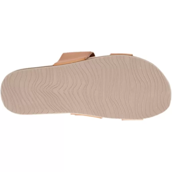imageREEF Cushion Vista Womens Fashion Slide Sandal Vegan Leather Strap Ultra Soft Cushion FootbedNatural
