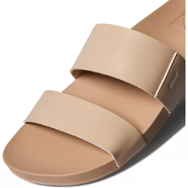imageREEF Cushion Vista Womens Fashion Slide Sandal Vegan Leather Strap Ultra Soft Cushion FootbedOasis