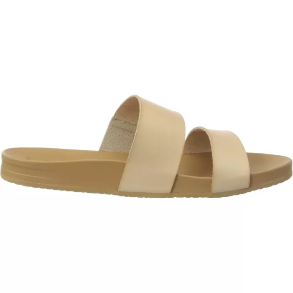 imageREEF Cushion Vista Womens Fashion Slide Sandal Vegan Leather Strap Ultra Soft Cushion FootbedSeashell