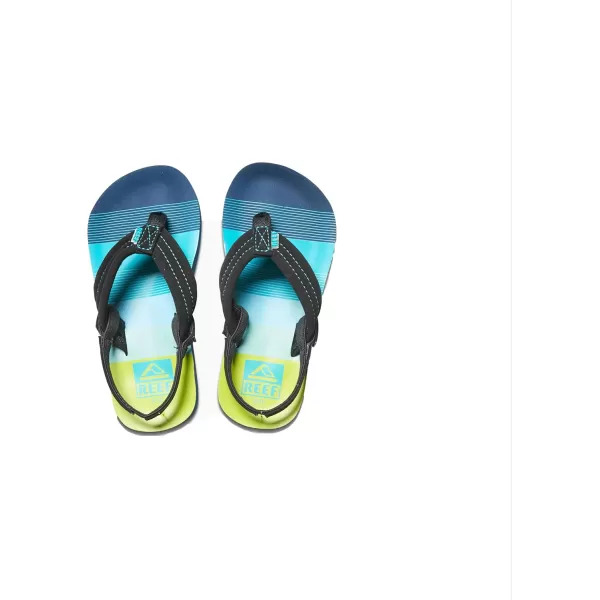 imageREEF Little Ahi UnisexChild Beach Flip Flop Soft Cushion Footbed Water Friendly BackstrapAquaGreen