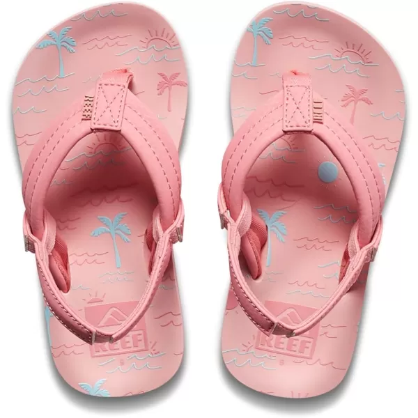 imageREEF Little Ahi UnisexChild Beach Flip Flop Soft Cushion Footbed Water Friendly BackstrapPink Oasis