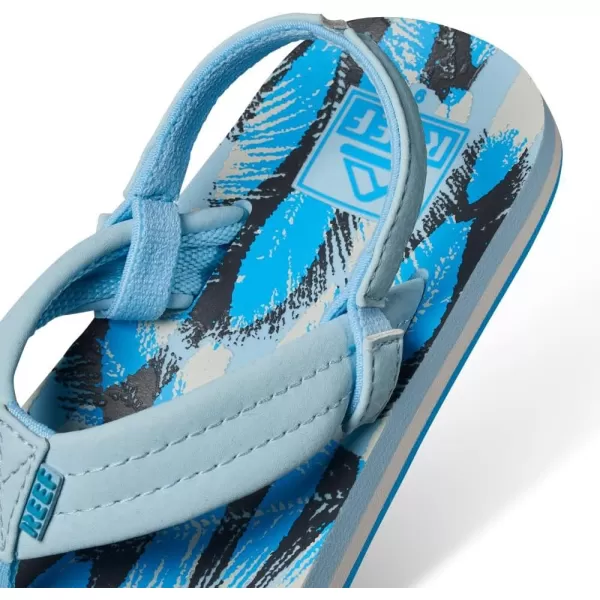 imageREEF Little Ahi UnisexChild Beach Flip Flop Soft Cushion Footbed Water Friendly BackstrapSurf Palms
