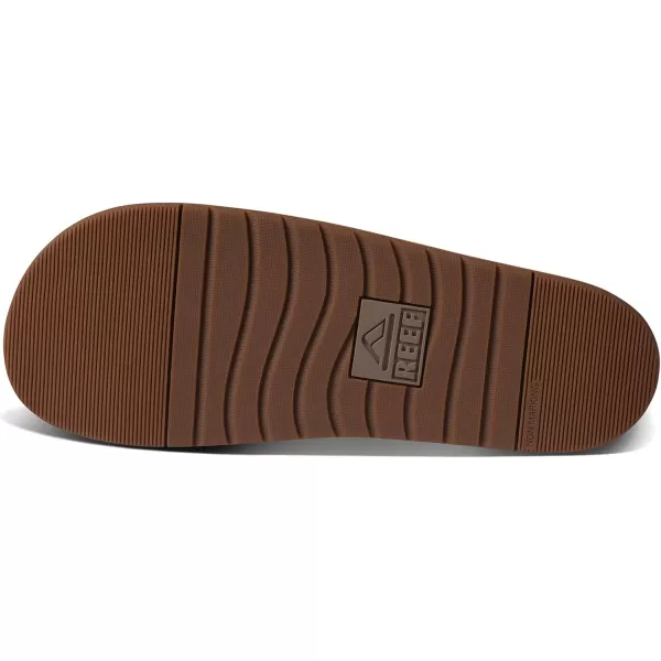 imageREEF Ojai Two Bar Mens Fashion Slide Sandal Premium Suede Soft Cushion FootbedFossil