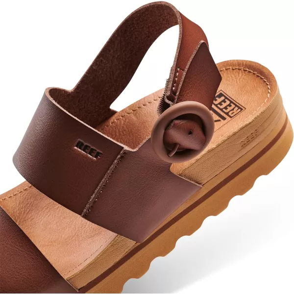 imageREEF Vista Hi Buckle Womens Platform Fashion Sandal Arch Support Ultra Soft Cushion FootbedEspresso