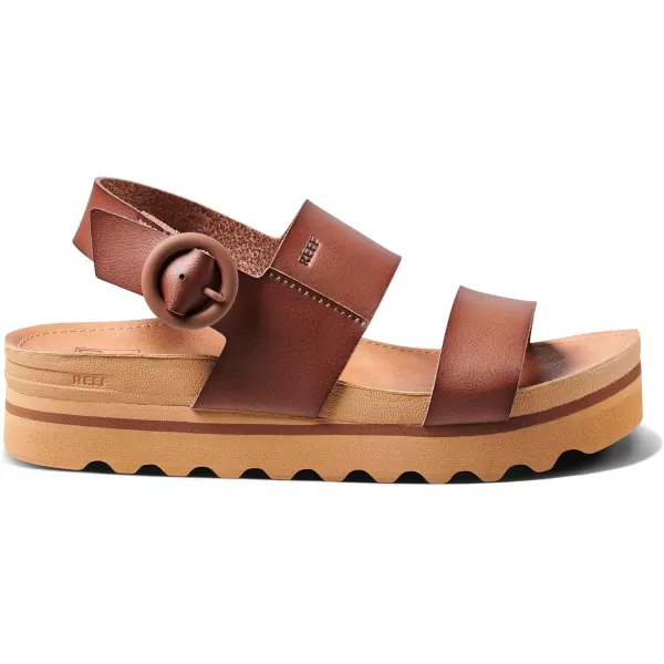 imageREEF Vista Hi Buckle Womens Platform Fashion Sandal Arch Support Ultra Soft Cushion FootbedEspresso