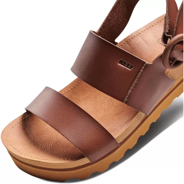 imageREEF Vista Hi Buckle Womens Platform Fashion Sandal Arch Support Ultra Soft Cushion FootbedEspresso