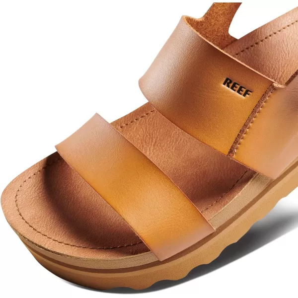 imageREEF Vista Hi Buckle Womens Platform Fashion Sandal Arch Support Ultra Soft Cushion FootbedNatural