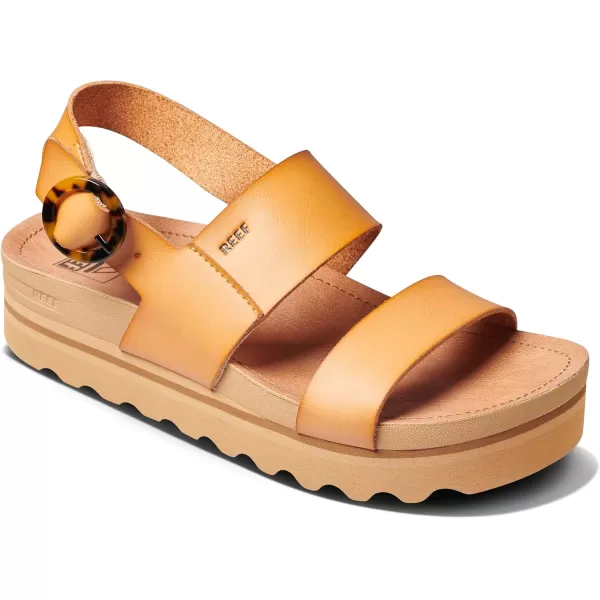 imageREEF Vista Hi Buckle Womens Platform Fashion Sandal Arch Support Ultra Soft Cushion FootbedNatural